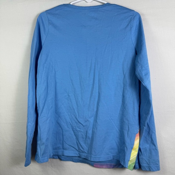 Lands' End Blue Space Shuttle Long Sleeve T-Shirt Girls Size L - Picture 2 of 5